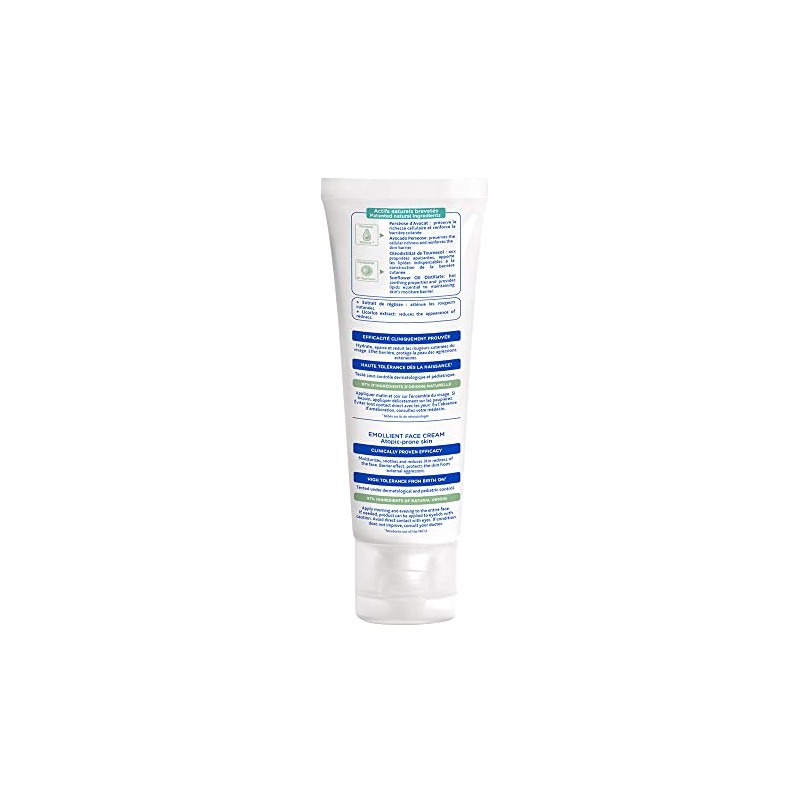 Mustela, Stelatopia, Crema Facial Emoliente para Bebés, 40ml