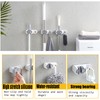 NiceForU Mop Holder with Hook Wall Mount Broom Gripper, Self