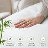LINENWALAS Organic Vegan Bamboo Fitted Sheet with Pillowcase, Deep Pocket