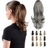 Ponytail Extension Long Curly Ponytail Clip in Claw Hair Extension