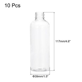 sourcing map 6 Pack 100ml/3.4oz Dispensing Bottles Plastic Squeeze Bottle with Twist Top Cap Graduated Measurement for Liquids, Inks, Oils, Arts, Crafts