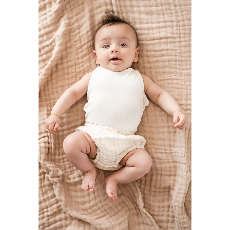 Fibre For Good Undyed Organic Cotton Muslin Wrap, Brown