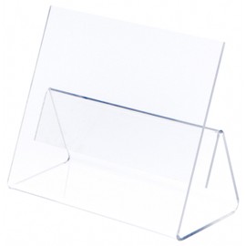 Plymor Clear Acrylic Cookbook Easel with Splatter Shield, 9.75 W x 4.375 D x 7.75 H (6 Pack)