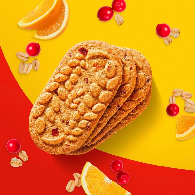 belVita Cranberry Orange Breakfast Biscuits, 8 Packs (4 Biscuits Per