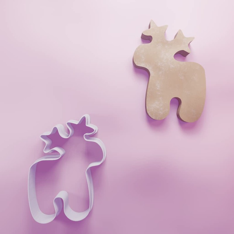 Christmas Reindeer Cute Cookie Cutter - 3 Sizes