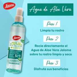 Jaloma Tónico Facial Hidratante con Agua de Aloe Vera y Glicerina, 250 ml