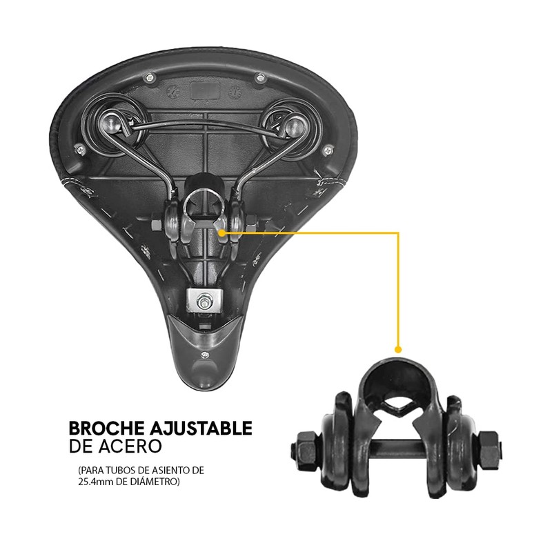 ALTREGO Asiento para Bicicleta de Montaña Ultra Cómodo, Incluye Broche