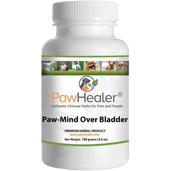 Dog Urinary Incontinence - Paw Mind Over Bladder - Herbal Remedy for Dogs with Leaky Bladder - 100 Grams Powder