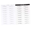 Healeved 3sets Eyebrow Patch Simulation Eyebrow Makeup Tools Sticker for