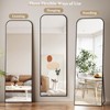 Riskioir Full Length Mirror 56"x21" Arched Floor Standing Large Mirrors