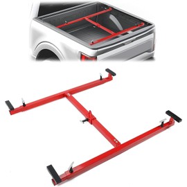 EliteEdge Adjustable Universal Truck Bed Lifter Box Lift for Lift Pickup Beds Powder Coated Heavy Duty Steel Lift for Pickups Trucks, 800 LBS Capacity,Coral Red