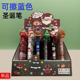 Christmas Gift Donut Ballpoint Pen - Santa, Reindeer, Tree, Snowman Character Stationery & Promotional Item (LF1959) Free Size / Style 1 300ea