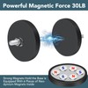 DIYMAG 12Pcs Rubber Coated Magnets, Adhesive Power 30LBS Anti-Scratch Neodymium