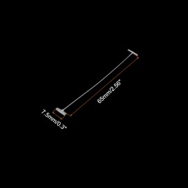 Sourcing Map Standard Tagging Fasteners, Plastic Regular, Standard Label Gun Tagging Barbs for Garment Price Tags 65mm/2.56 Inch, Pack of 1000 White