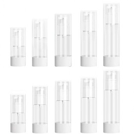 Portable Travel Vacuum Dispenser: Mist and Lotion Pump Bottles for Cosmetics Portable Lotion Bottle/30ml 5ea