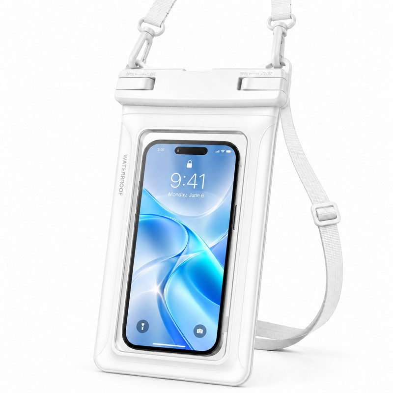 Waterproof Phone Pouch with Touch Screen, Universal Dry Bag Case