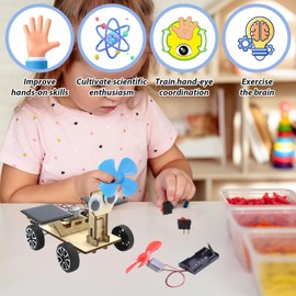 26Pcs Electric Circuit Kits for Children Science Learning Making Motor Kits for Kids Student DIY STEM Science Lab Experiment Project