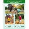 Adjustable Metal Leaf Rake Set Garden Rake for Leaves Long