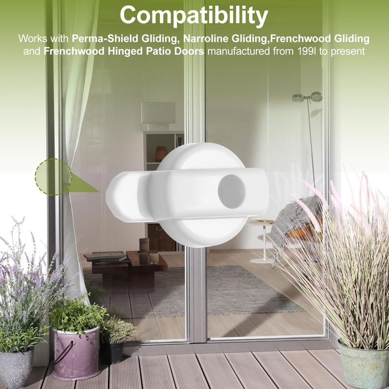 Andersen Screen Door Latch Replacement (6-Pack, White) – Compatible with