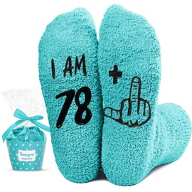 HAPPYPOP 79th Birthday Gifts Ideas - Socks for 79 Year Old Elderly, Gifts for Older Woman