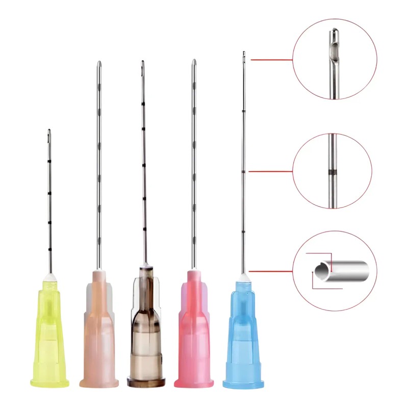 Cánula Para Relleno Facial Punta Roma 15 Pzas 25 G