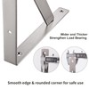 YUMORE 14" Stainless Steel Shelf Bracket, Max Load: 550lb Heavy