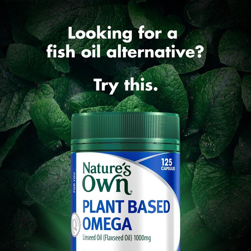 Nature's Own Plant Based Omega Capsules 125 - Contains 1000mg