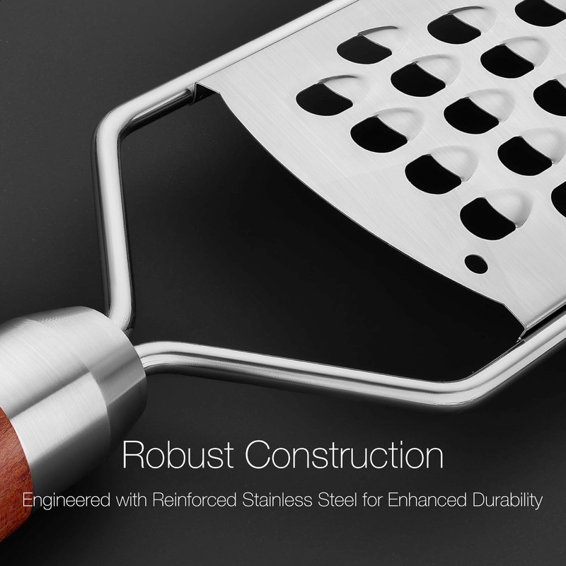 KULUNER Professional-Grade Lemon Zester with Ultra-Coarse Blades, Heavy-Duty Cheese/Vegetable Grater,