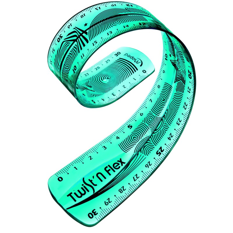 MAPED Twist'n flex ruler 30 cm. assorted colours (blue, green,