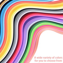 Quilling Paper for 36 Colors 720 Strips Paper Quilling Set with Strips 5mm x 39cm for DIY Arts and Crafts Card Design (5mm)