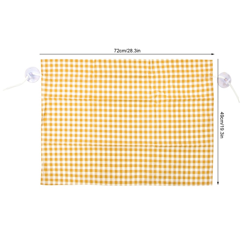 2Pcs Grid Design Anti Ultraviolet Car Curtain Side Car Window