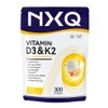 NXQ D3 K2 Vitamin Supplement,300 Softgels, 2-in-1 Bone, Immune & Heart Support - High Absorption Formula with Naturally Derived D3 & Virgin Coconut Oil