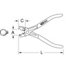 KS Tools 115.1045 Hose clamp pliers (click type), 180mm
