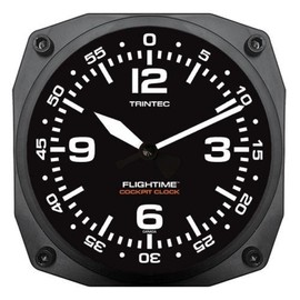 Trintec Flightime Aviation Cockpit 6 1/2" Wall Clock 9065FT