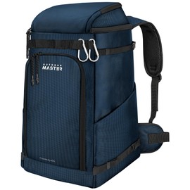 OutdoorMaster Ski Boot Bag, 65L Snowboard Boots Travel Backpack for Helmet, Ski Shoes, Goggles, Gloves, and Accessories, Waterproof Exterior & Bottom