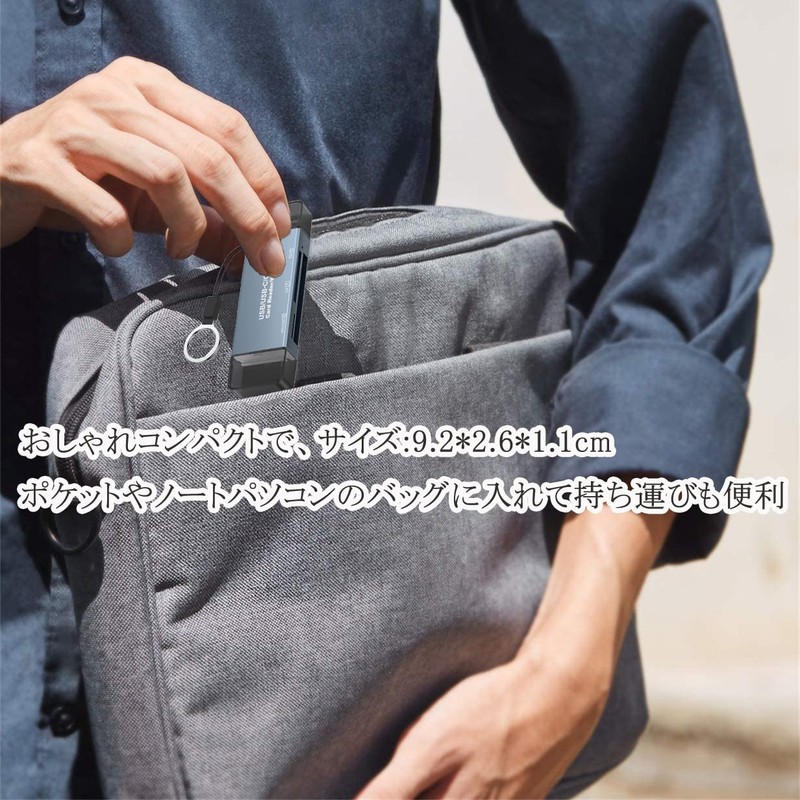 CF Card Reader, LUONOCAN CompactFlash Reader, Microsd SD Card Reader,