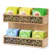 QILICZ Teebox Teebeutel Organizer,Teekiste Exquisite durchbrochenes mit 6 Fächern Teehalter,Vertikaler