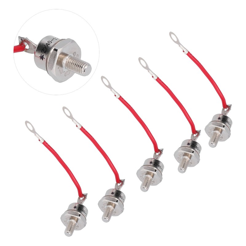 5 Pcs Rectifier Diode 1200V 40A Heat Dissipation Forward Silicon