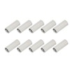 10 Pcs Round Coupling Nut M10x1.5 L35mm Stainless Steel Round