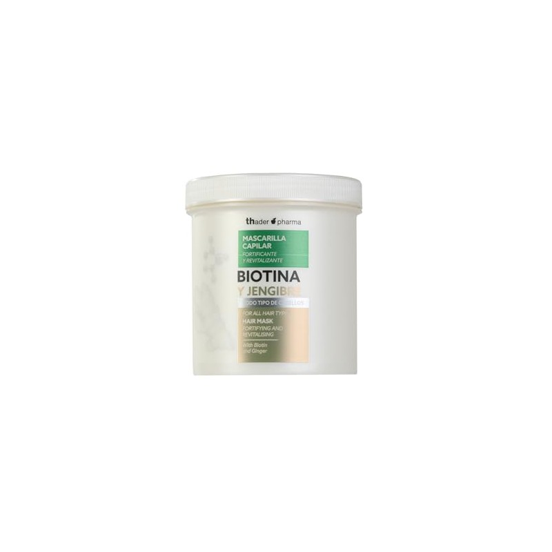 Thader Pharma Kräftigende und revitalisierende Haarmaske mit Biotin und Ingwer,