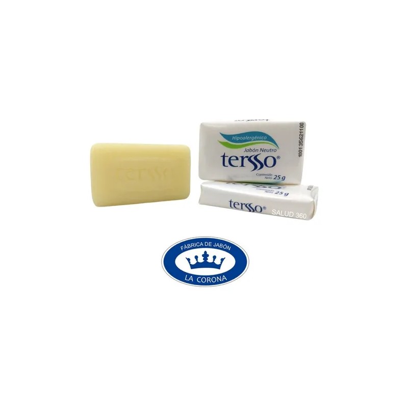Jabon Tersso 25 Gr Caja Con 50 Piezas
