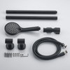 YSNOL Adjustable Shower Slide Bar with 5-Function Handheld Shower Head,