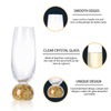 YLNNLC Gold Champagne Flutes, 7oz Lead-Free Champagne Glasses with Diamond