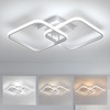 DELIPOP 23 Inch Dimmable Modern Ceiling Light, 36W 3000K/4500K/6000K Color