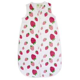 PARADE Organic Muslin Signature Print Sleep Sac Strawberries 12-24 Months