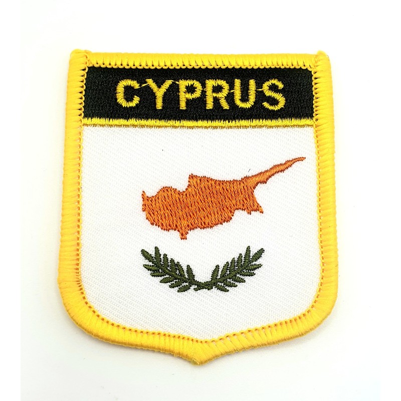 Cyprus Flag Embroidered Iron On Patch 1 Piece