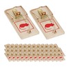 Relaxdays Mouse Traps Set of 40 Classic Mouse Traps Reusable