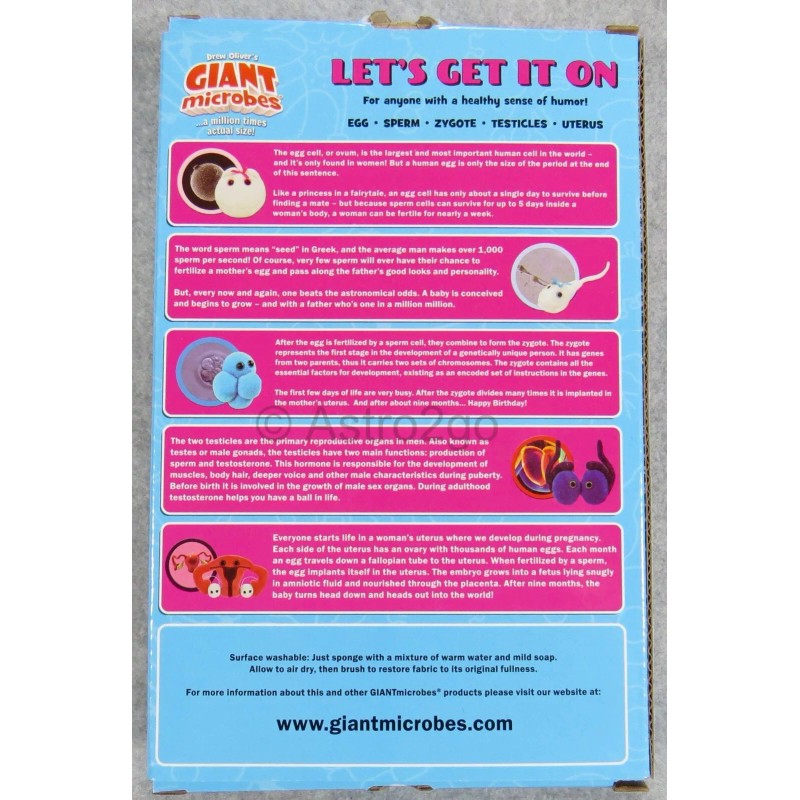 GIANT MICROBES-NEW! LET'S GET IT ON THEME BOX-Egg Sperm Zygote