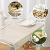 Clear Rectangular Fitted Vinyl Tablecloth- Heavy Duty Elasticized Table Cover