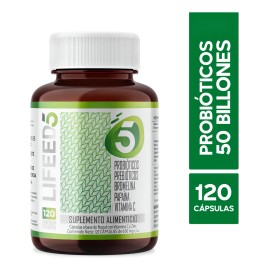 Probiotics 50 Billion, Prebiotics, and Digestive Enzymes (120 Capsules, Unflavored) 🦠🌿✨